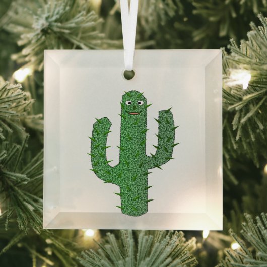 Dag van de Dode Gelukkige Cactus Glas Ornament (Insitu)
