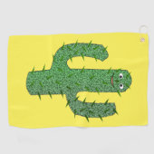 Dag van de Dode Gelukkige Cactus Golfhanddoek (Horizontaal)