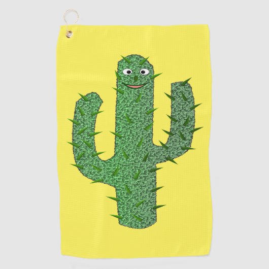 Dag van de Dode Gelukkige Cactus Golfhanddoek (Voorkant)
