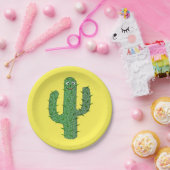 Dag van de Dode Gelukkige Cactus Papieren Bordje (Feest)