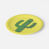 Dag van de Dode Gelukkige Cactus Papieren Bordje (Gekanteld)