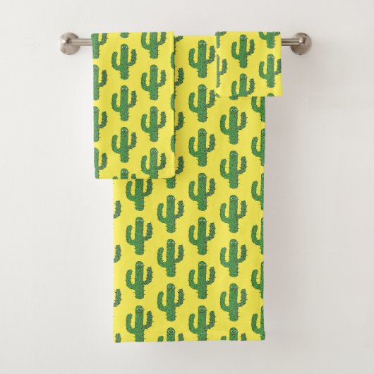 Dag van de Dode Gelukkige Cactus Patterned Bad Handdoek (Insitu)
