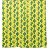 Dag van de Dode Gelukkige Cactus Patterned Douchegordijn (Voorkant)
