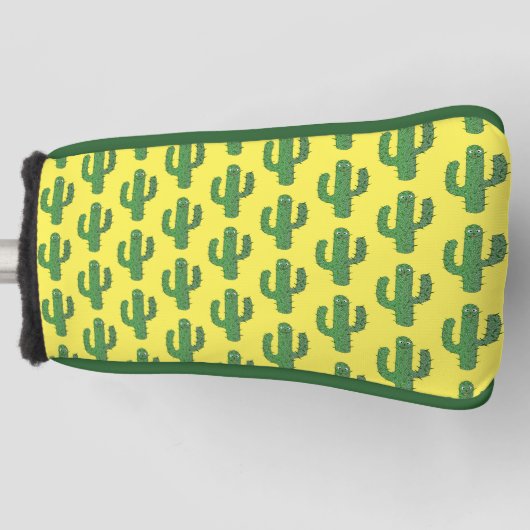 Dag van de Dode Gelukkige Cactus Patterned Golfheadcover (Voorkant)