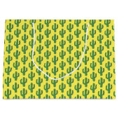 Dag van de Dode Gelukkige Cactus Patterned Groot Cadeauzakje (Voorkant)