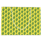 Dag van de Dode Gelukkige Cactus Patterned Groot Cadeauzakje (Achterkant)