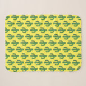 Dag van de Dode Gelukkige Cactus Patterned Sherpa Deken (Voorkant (horizontaal))
