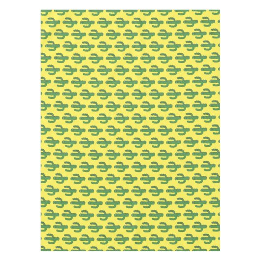 Dag van de Dode Gelukkige Cactus Patterned Tafelkleed (Voorkant)