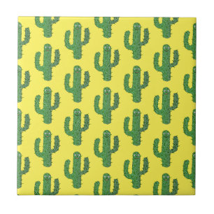 Dag van de Dode Gelukkige Cactus Patterned Tegeltje