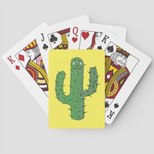 Dag van de Dode Gelukkige Cactus Pokerkaarten (Achterkant)