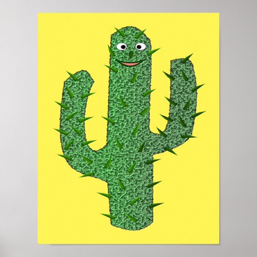 Dag van de Dode Gelukkige Cactus Poster (Voorkant)