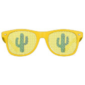 Dag van de Dode Gelukkige Cactus Retro Zonnebril (Voorkant)
