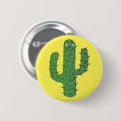 Dag van de Dode Gelukkige Cactus Ronde Button 5,7 Cm (Voorkant /achterkant)