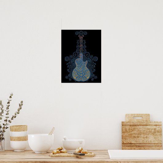 Dag van de dode gitaar poster (Keuken)