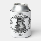 Dag van de dode gotische kunst van Renee Lavoie Blikjeskoeler (Blikje Voorkant)