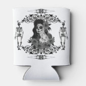 Dag van de dode gotische kunst van Renee Lavoie Blikjeskoeler (Achterkant)