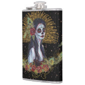 Dag van de dode gotische kunst van Renee Lavoie Heupfles (Links)