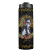 Dag van de dode gotische kunst van Renee Lavoie Thermosbeker (Voorkant)