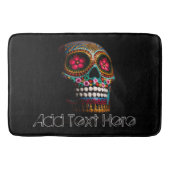Dag van de dode halloween Cute Painted Skull Badmat (Voorkant)