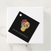 Dag van de Dode Halloween Gotische Suiker Schedel Bedankjes Labels (In situ)