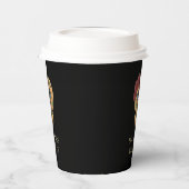 Dag van de Dode Halloween Gotische Suiker Schedel Papieren Bekers (Links)