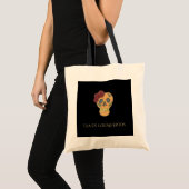 Dag van de Dode Halloween Gotische Suiker Schedel Tote Bag (Voorkant (product))