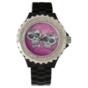 Dag van de Dode Halloween Skull Dia de los Muertos Horloge