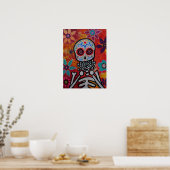 Dag van de dode harmonica poster (Keuken)