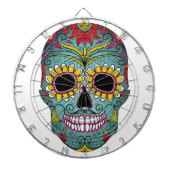 Dag van de dode, heldere schedel dartbord (Voorkant)