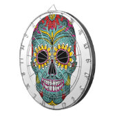 Dag van de dode, heldere schedel dartbord (Voorkant Rechts)