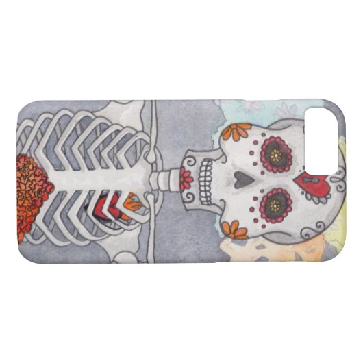 Dag van de dode iPhone Case 7/8 (Achterkant (Horizontaal))