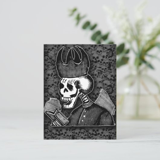 Dag van de dode Jose Guadalupe Posada-kaarten Briefkaart (Staand voorkant)