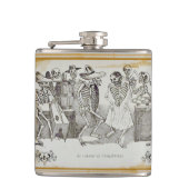 Dag van de dode - José Posada Flask Heupfles (Voorkant)