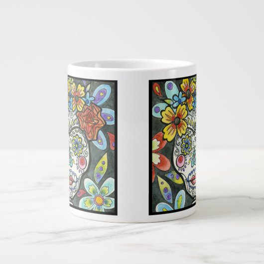 Dag van de dode Jumbo-Mok Grote Koffiekop (Voorkant)