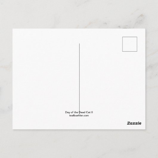 Dag van de dode kat II Briefkaart (Achterkant)