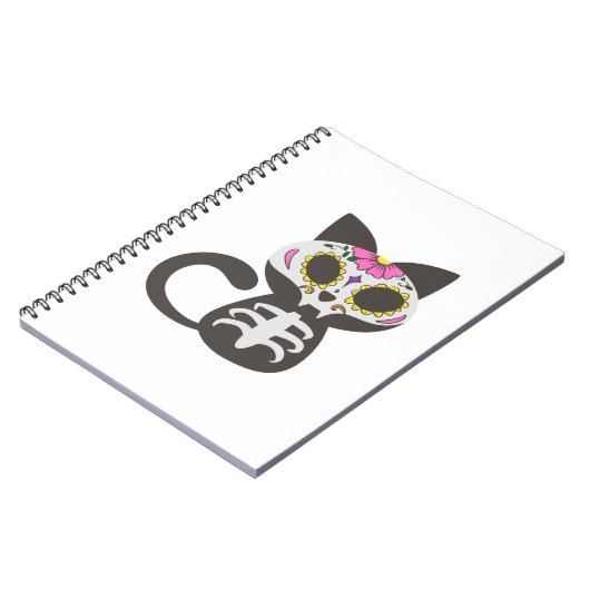 Dag van de dode kat - Kies achtergrondkleur Notitieboek (Linkerzijde)