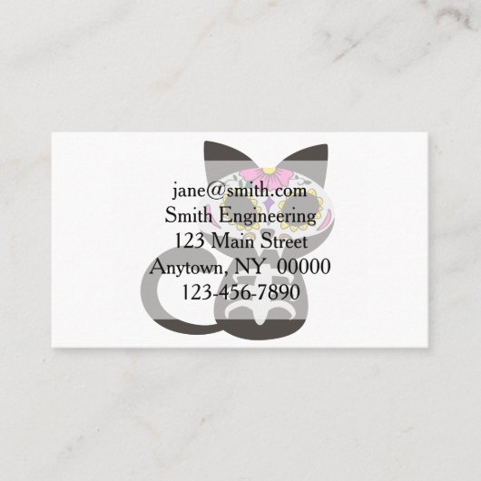 Dag van de dode kat - Kies achtergrondkleur Visitekaartje (Voorkant)