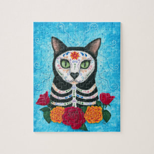 Dag van de dode kat, kunstschild van de suikersche legpuzzel