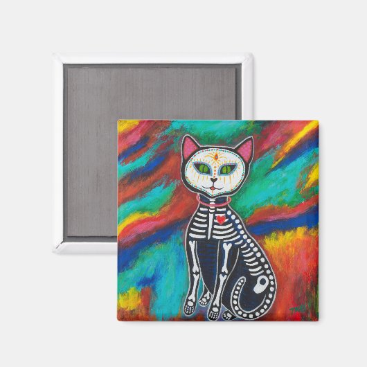Dag van de dode kat magneet (Voorkant / Achterkant)