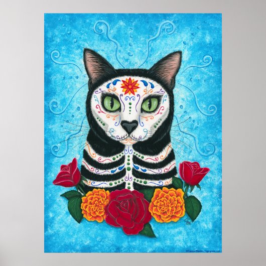 Dag van de dode kat, Poster van de suikerschedel (Voorkant)