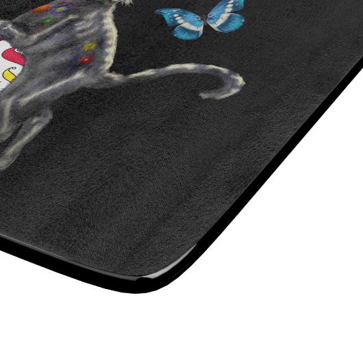 Dag Van De Dode Kat Suikerdodendel en Vlinder Snijplank (Hoek)