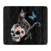 Dag Van De Dode Kat Suikerdodendel en Vlinder Snijplank (Voorkant)