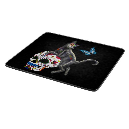 Dag Van De Dode Kat Suikerdodendel en Vlinder Snijplank (Hoek)