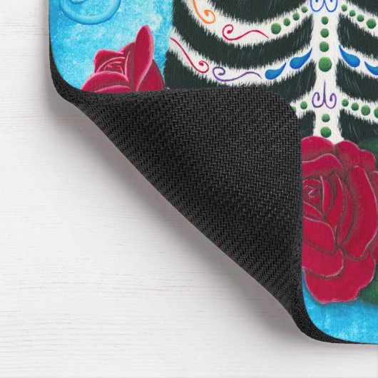 Dag van de dode kattensuiker muismat (Hoek)