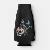 Dag van de dode kattensuikerschedel en vlinder flesjeskoeler (Voorkant)