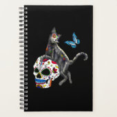 Dag van de dode kattensuikerschedel en vlinder planner (Voorkant)