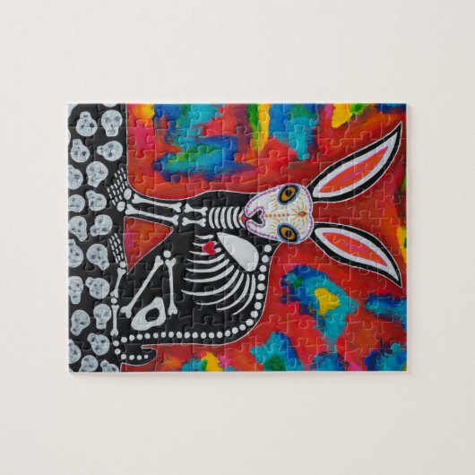 Dag van de dode konijn legpuzzel (Horizontaal)