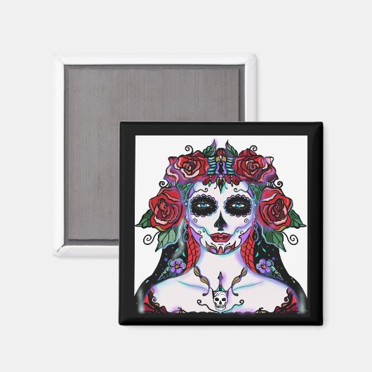 Dag van de dode kunst Renee Lavoie Magneet (Voorkant / Achterkant)
