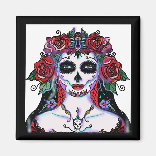 Dag van de dode kunst Renee Lavoie Magneet (Voorkant)