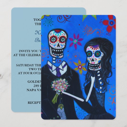 DAG VAN DE DODE KUPELWEDING KAART (Voorkant / Achterkant)